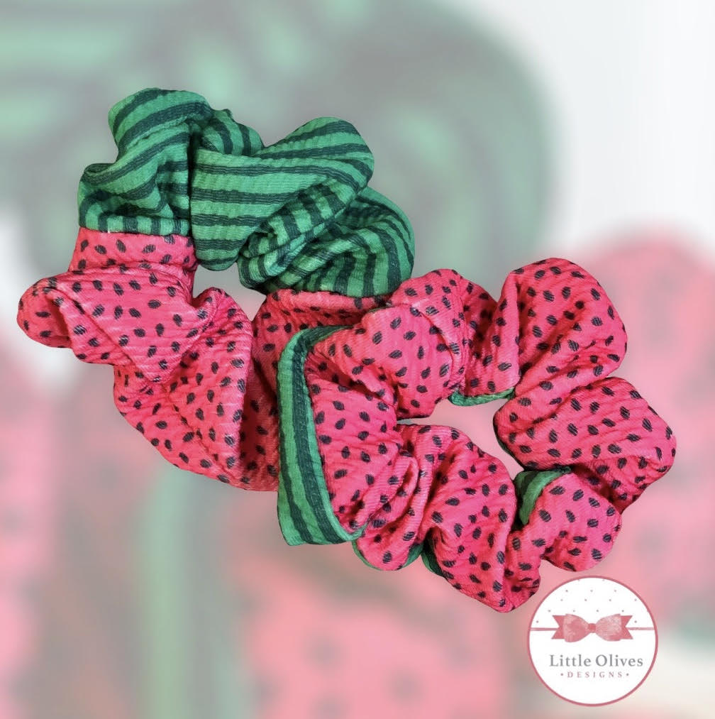 WATERMELON SCRUNCHIES