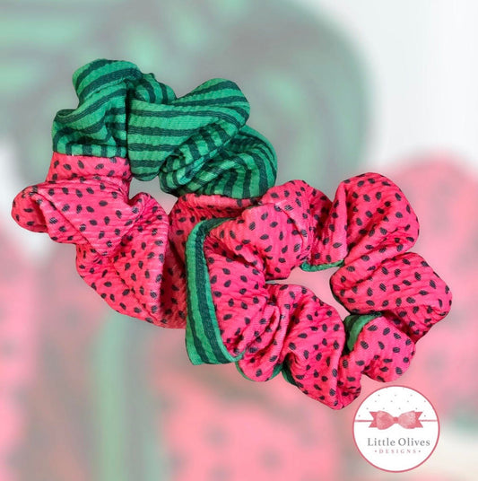 WATERMELON SCRUNCHIES